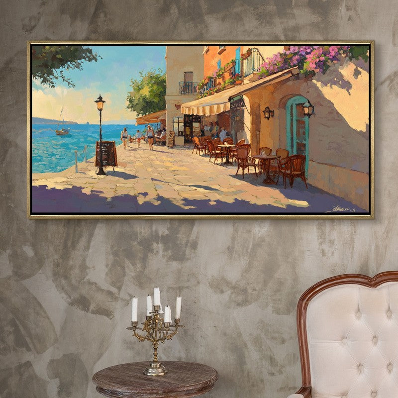Seaward Elegance Canvas Wall Painting With Frame