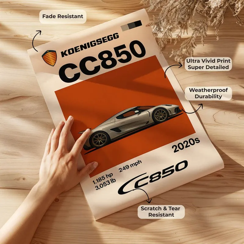 Koenigsegg CC850 Wall Poster media 7