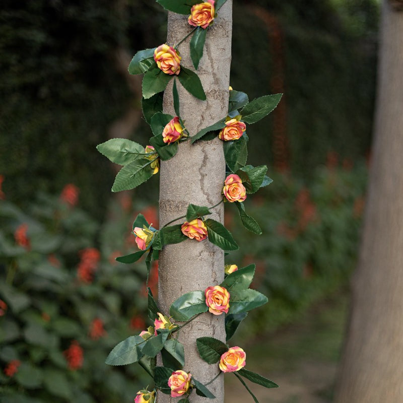 Fiora Plastic Artificial Velvet Rose Creeper - Set of Five media 4