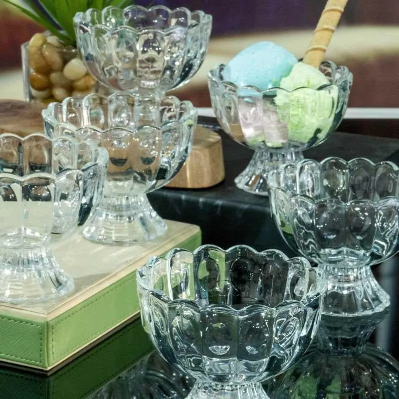 Moda Crysto Ice Cream Bowl - Set of Six media 1