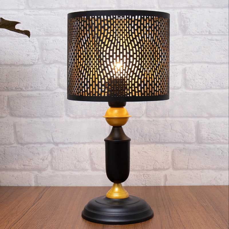 Mystical Marrakech Metal Table Lamp - Black,Gold
