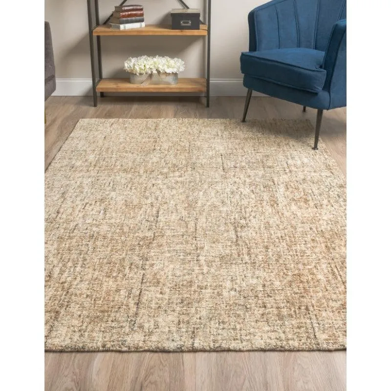 Handloom Hand Tufted Harmony Wool Rug - Brown media 3