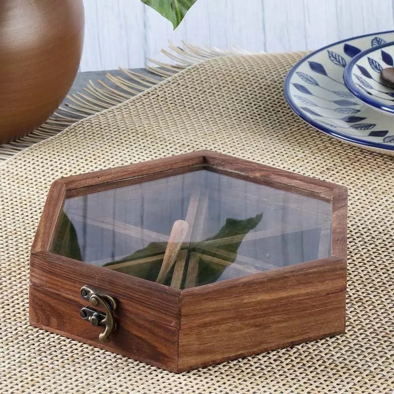 Hexa Wooden Spice Box media 3