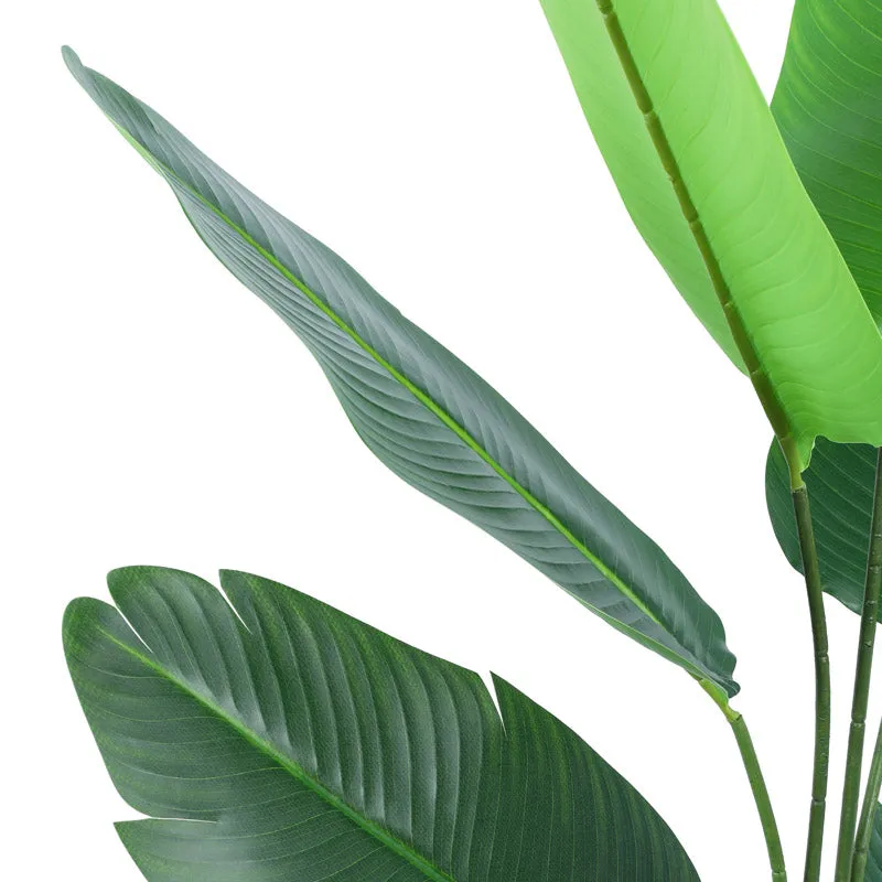 Artificial Realistic Banana Plant With Black Plastic Pot - 5.2 Feet media 7