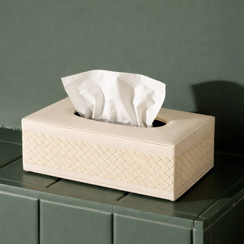 AarviDecor Velvique Faux Leather Tissue Holder media 5