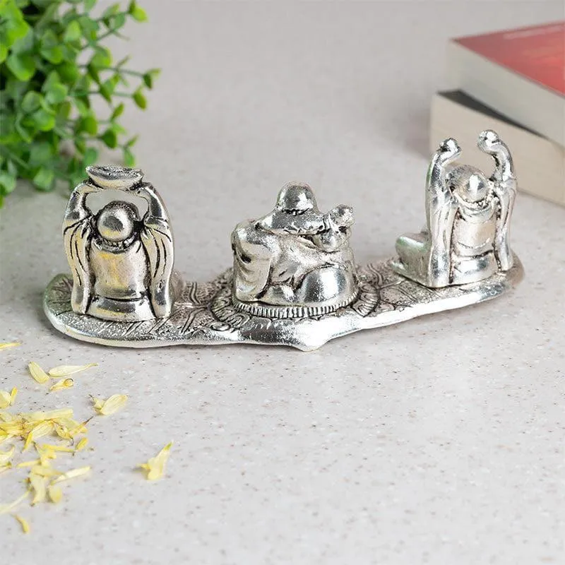 Fengshui Buddha Showpiece - Silver media 4