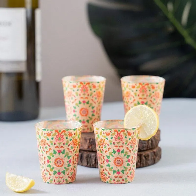 Mughal Blooms Shot Glass (30 ml) - Set Of Four media 1