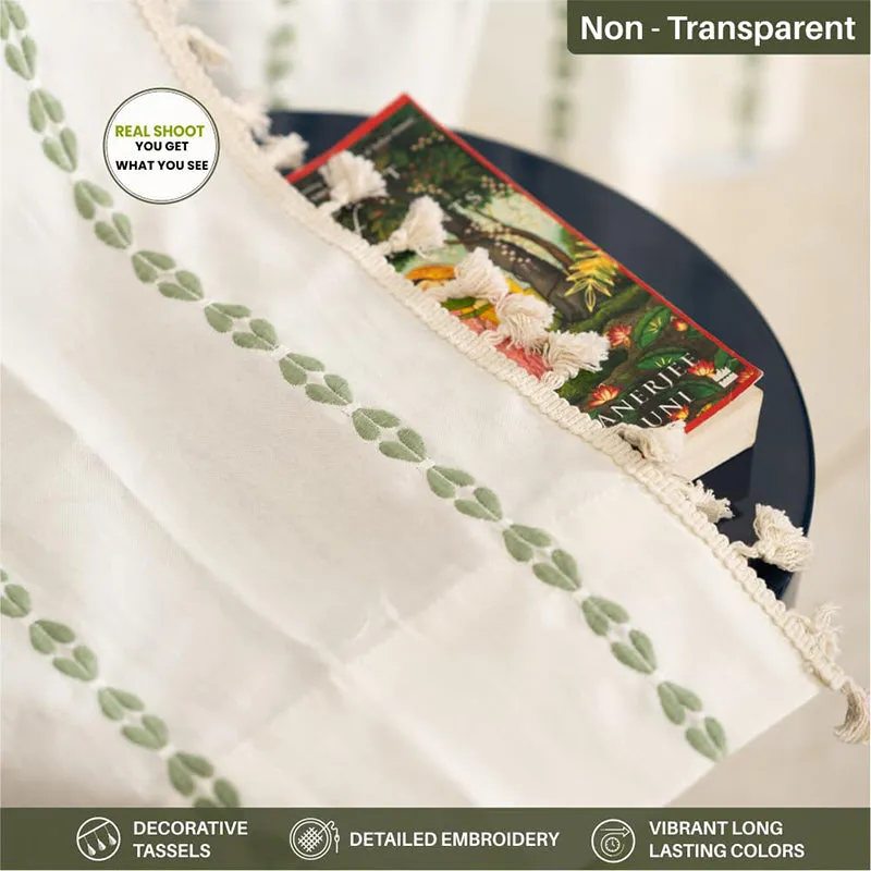 Urban Space Vintage Braid Curtain - Sage Green media 4