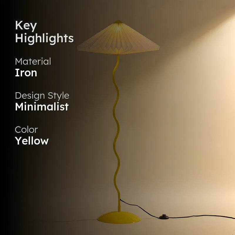 Fig Living Wavy Floor Lamp- Canary Yellow media 2