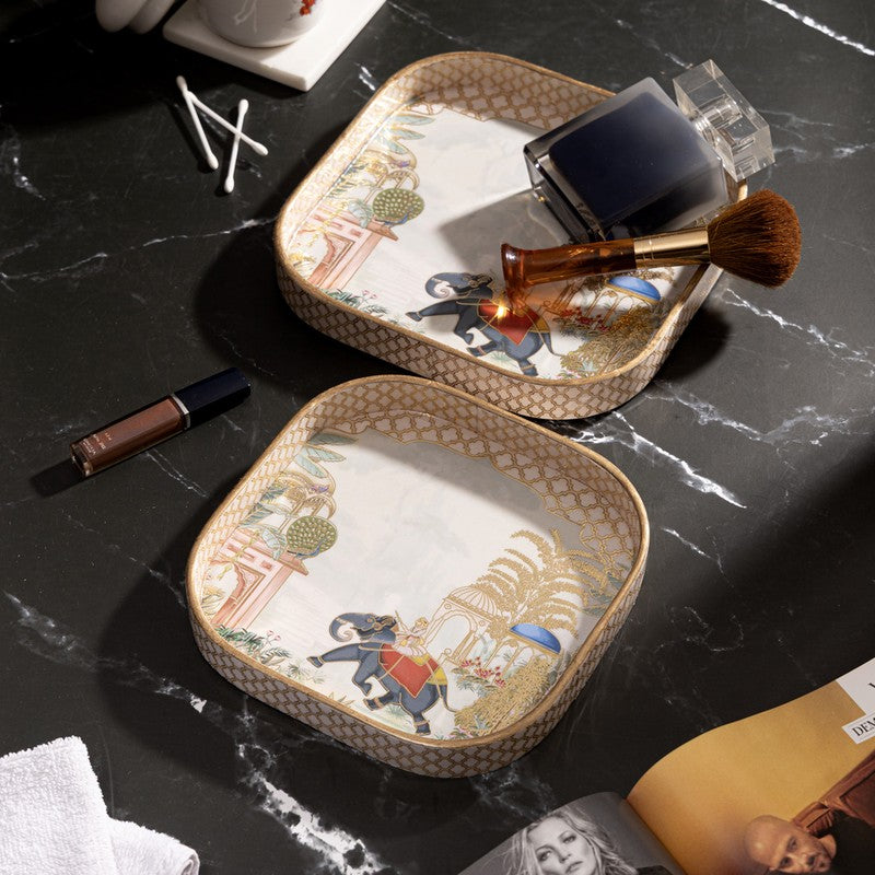 Darbar Gaj Serving Tray - Set Of Two media 4