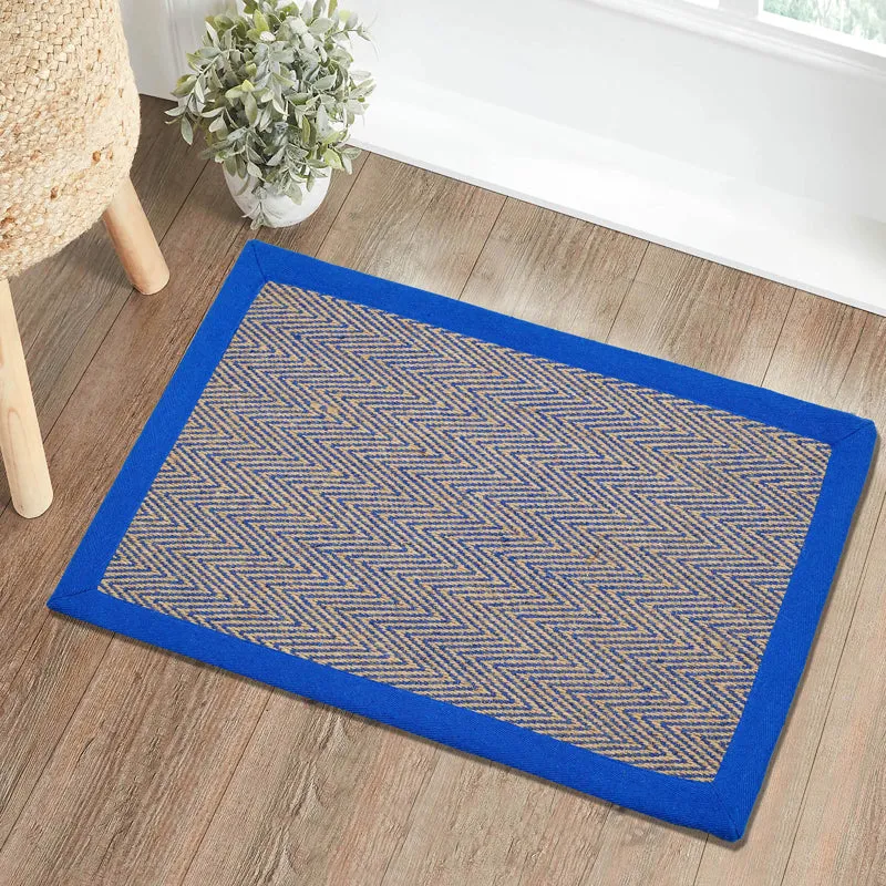 ChevronTread Anti-Slip Jute Door Mats - Blue media 3