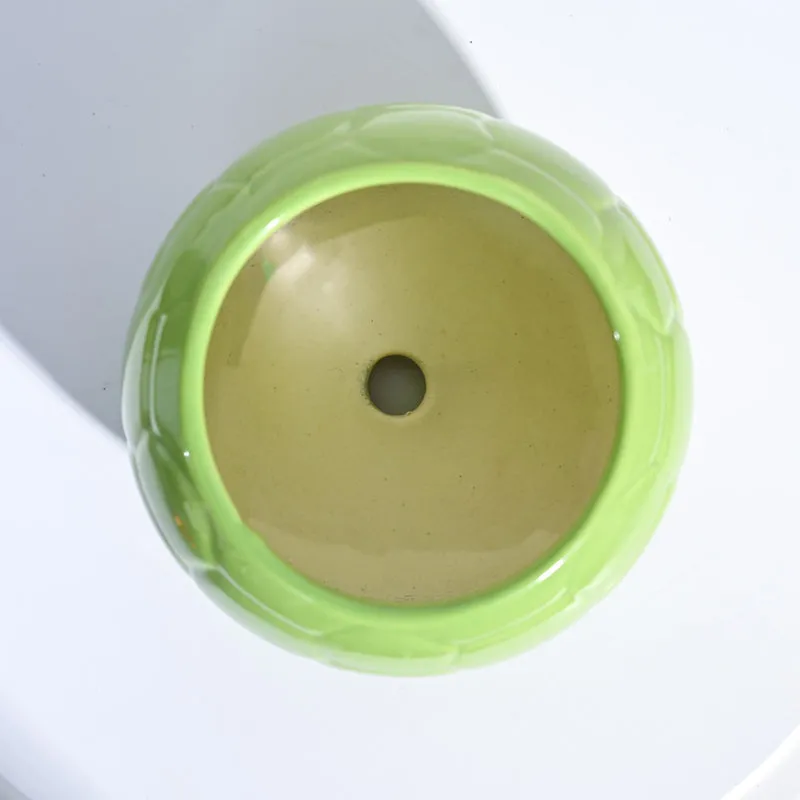 Ugaoo Football Light Green Ceramic Pot media 5