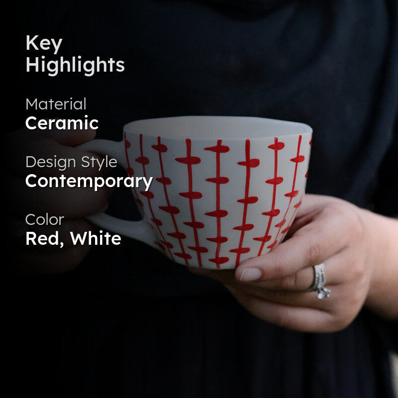 Biagio Ceramic Tea Cup (200 mL) media 2