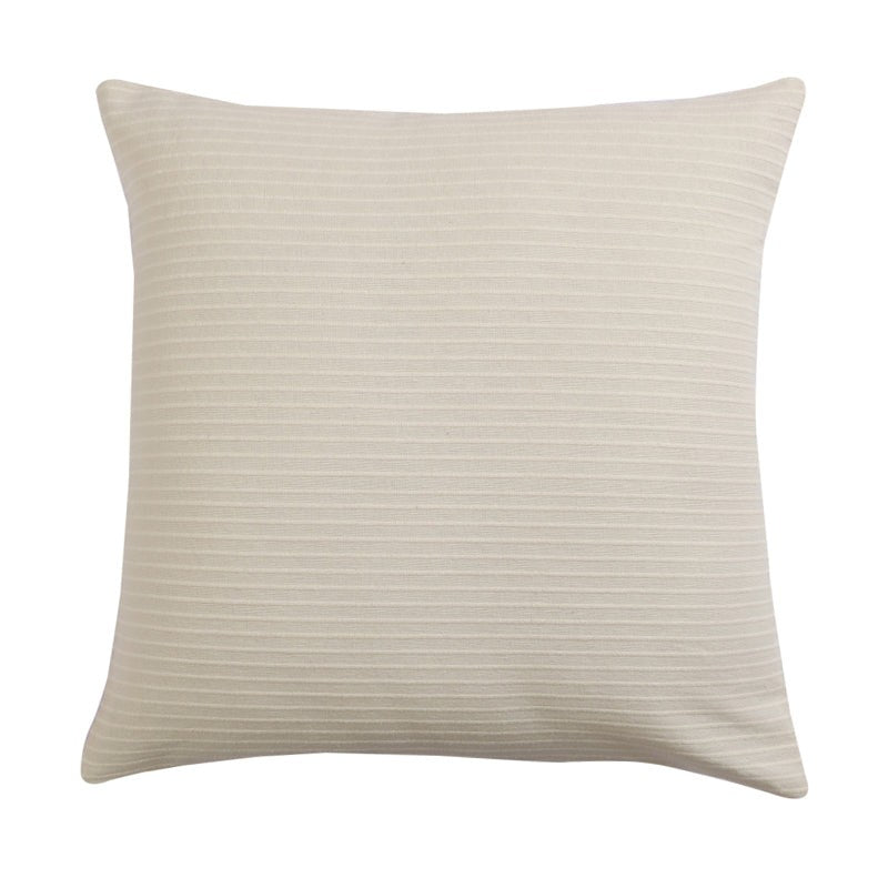 Lost In Lisboa Solid Cotton Cushion Cover (Cream) - Set Of Two media 5