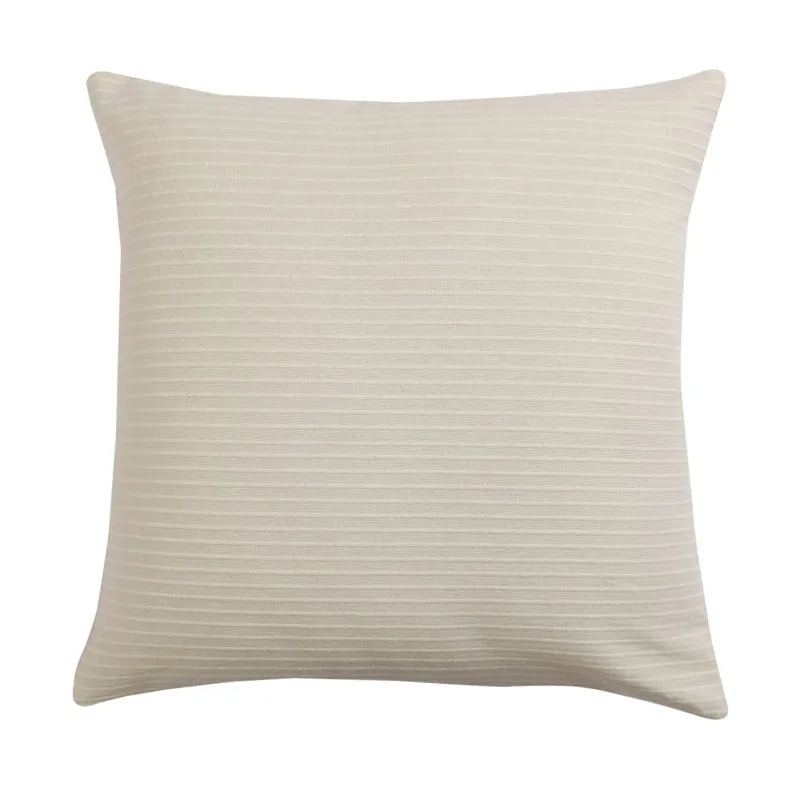 Lost In Lisboa Solid Cotton Cushion Cover (Cream) - Set Of Two media 5