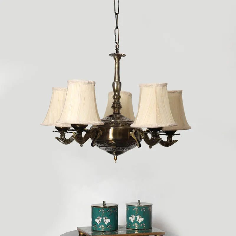 Velas Conical Golden Antique Ceiling Lamp media 2