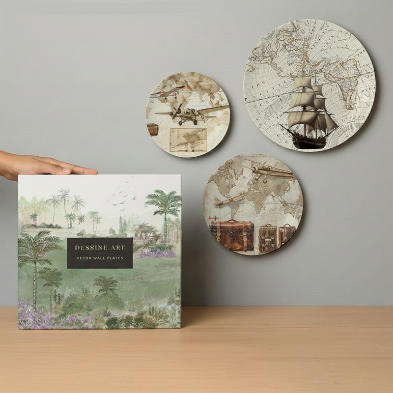 MajesticShip Metal Wall Plates - Set Of Three media 5