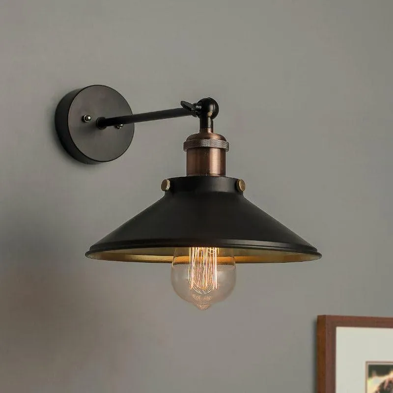 Avena Cone Metal Wall Lamp - Copper media 4