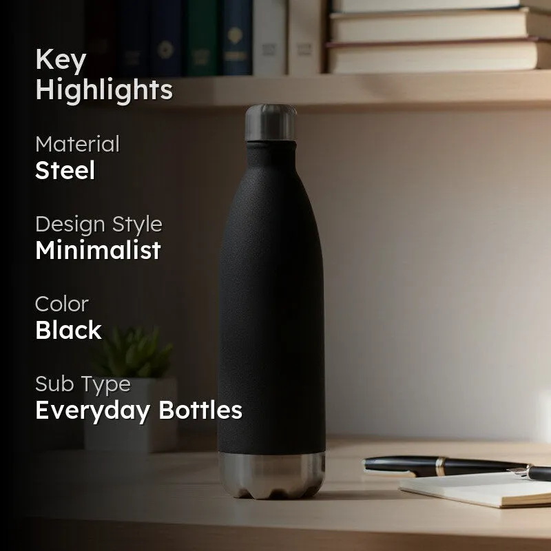 Neo HydraSip Airtight Bottle (Black) - 1000 mL media 2