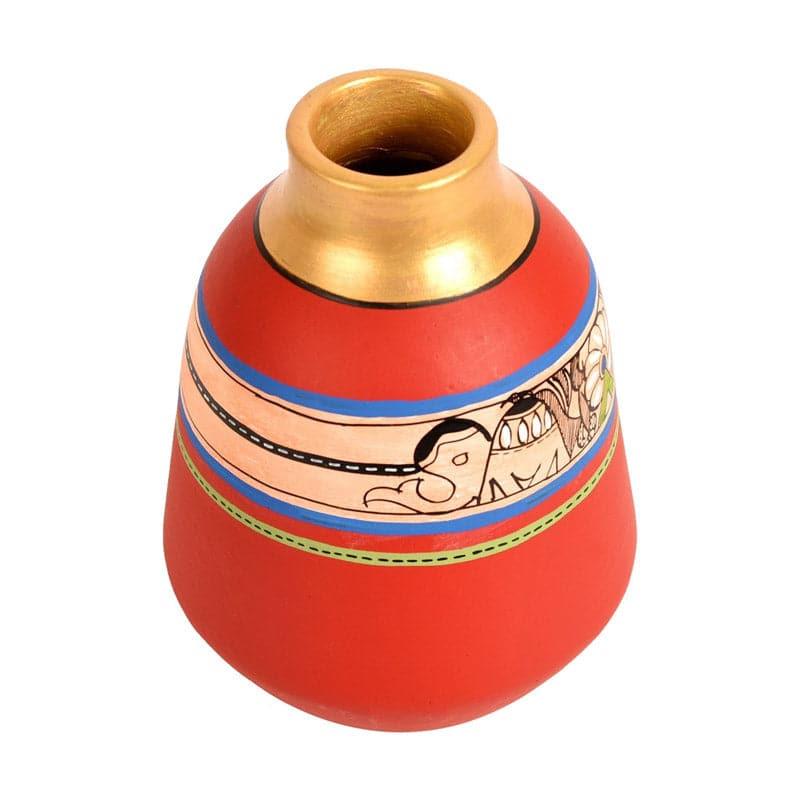 Sperada Tribal Terracotta Vase media 4