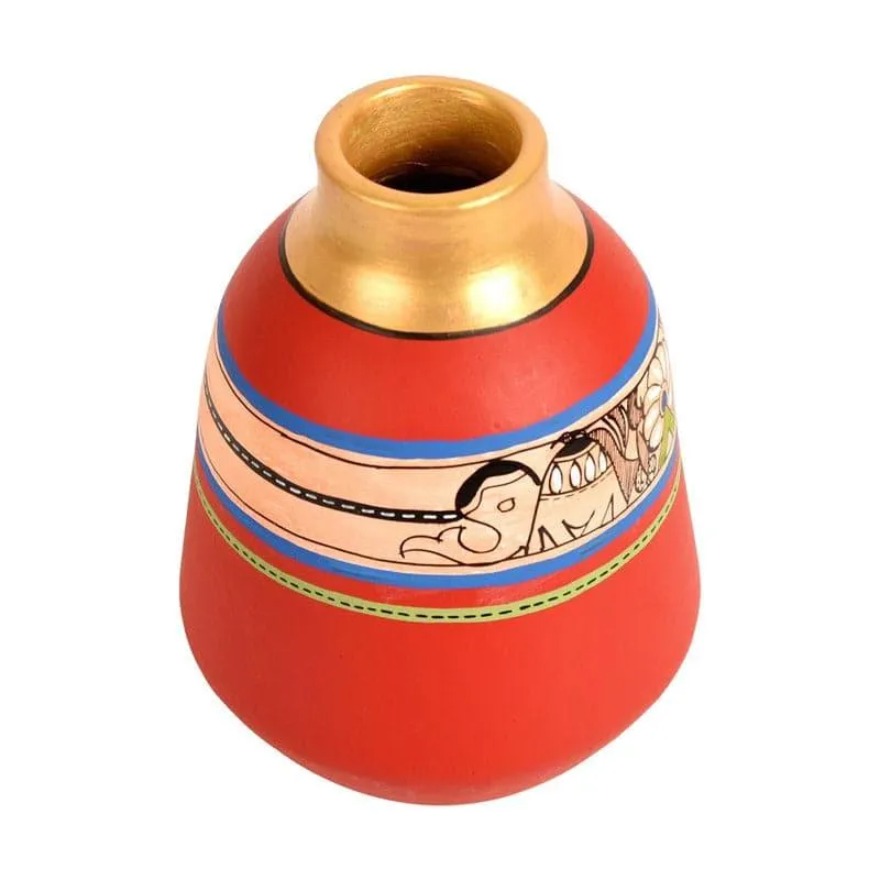 Sperada Tribal Terracotta Vase media 4