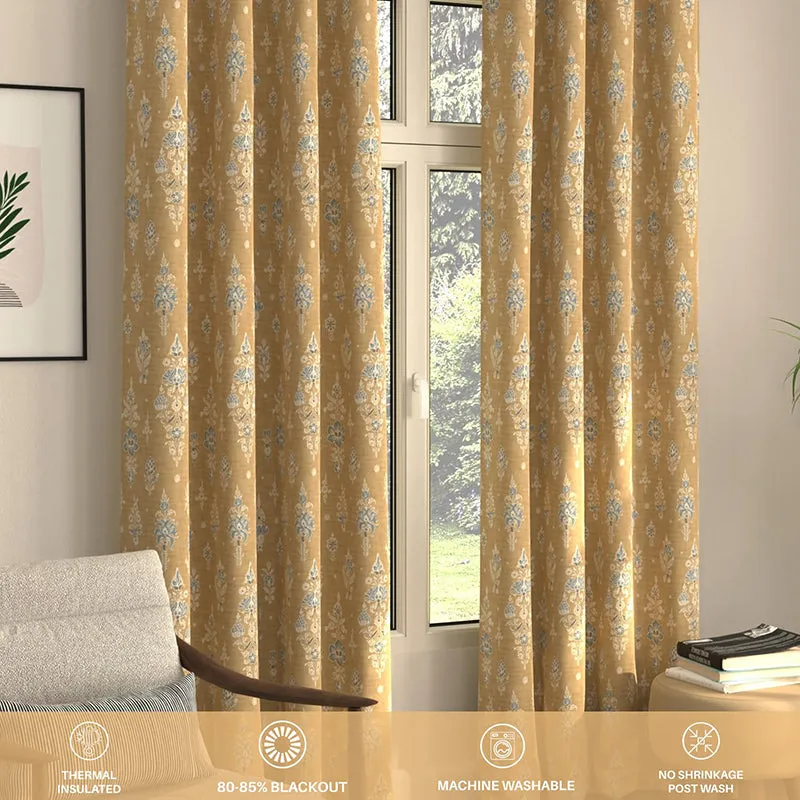 Urban Space Imperial Curtain (Mustard) - Set Of Two media 4
