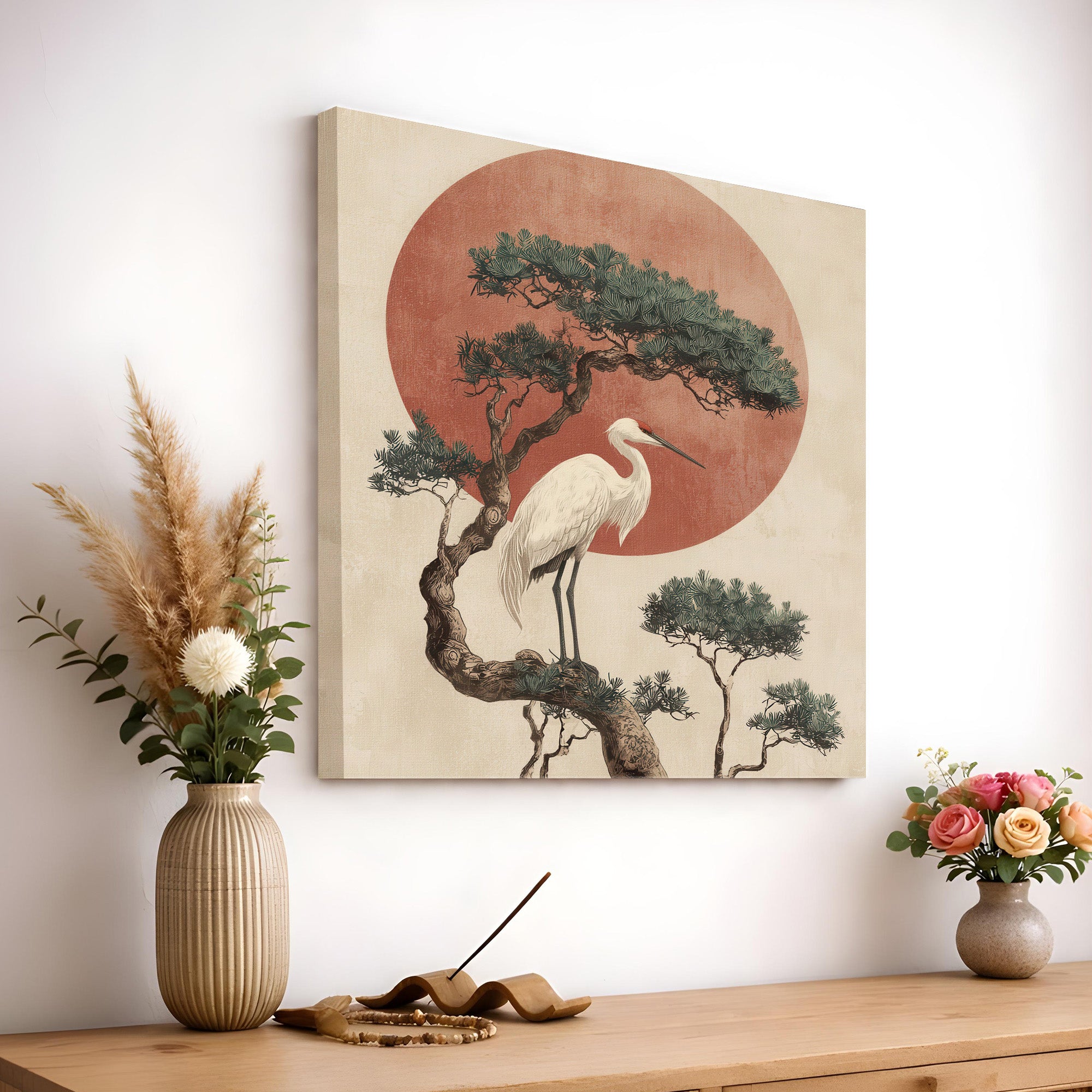 Serene Bonsai Canvas Wall Art media 2