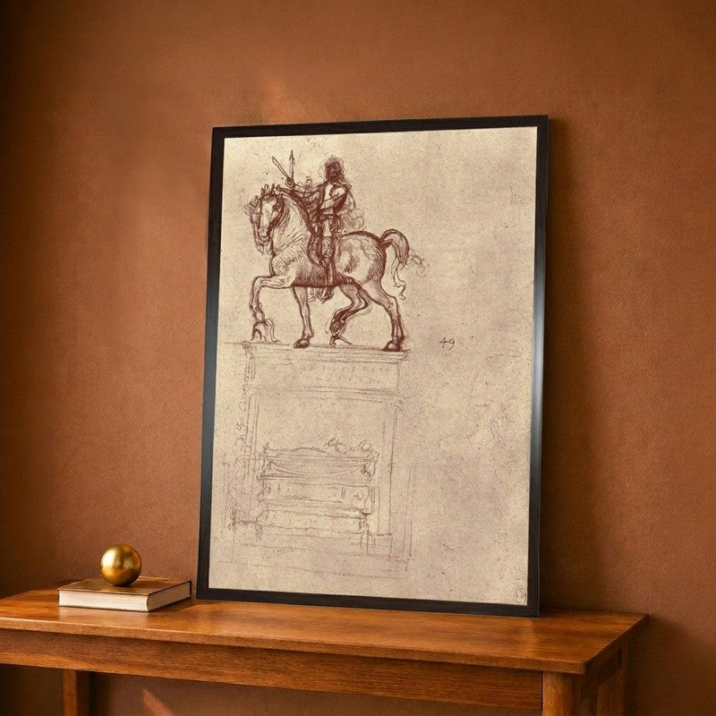 Trivulzio Monument Canvas Wall Painting - 12 x 16 Inches