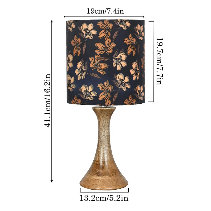 Iris Blooms Grace Fabric Table Lamp - Multicolor media 6