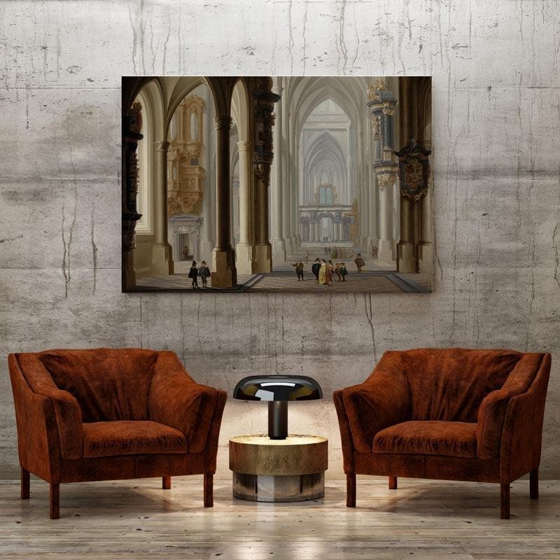 The Gothic Church Canvas Wall Painting - Gallery Wrap