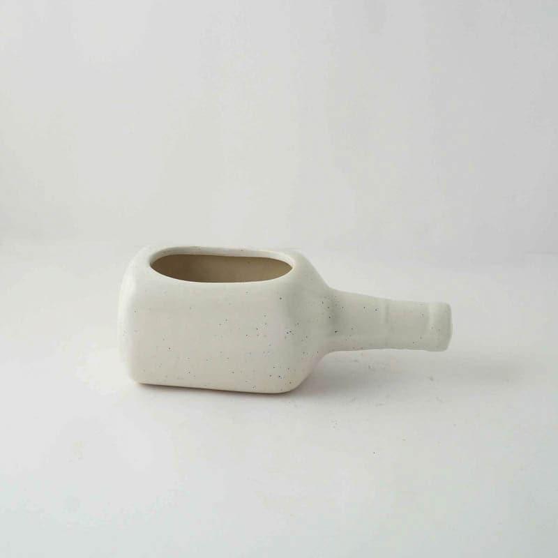 Slanting Bottle Planter - White media 5