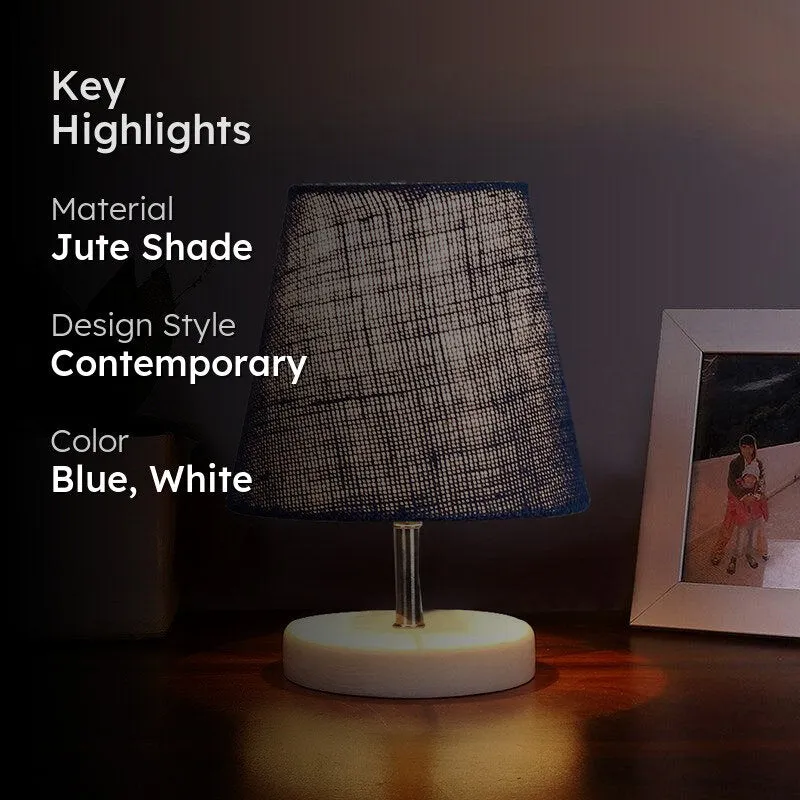 Vero Jute Table Lamp - Blue,White media 2
