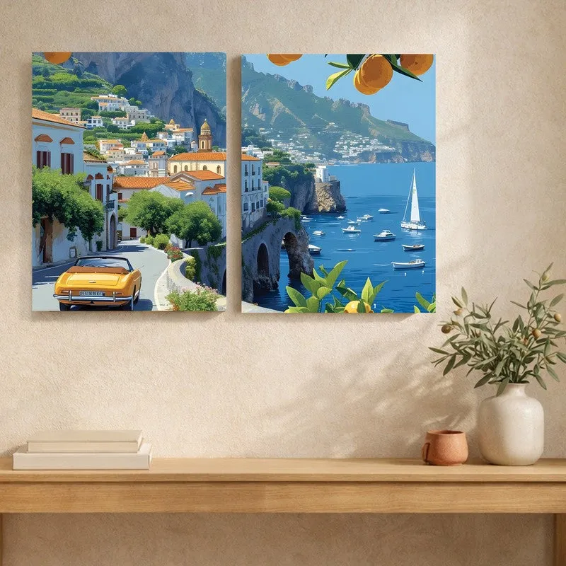 Countryside Drive Canvas Wall Art - Set of Two media 6