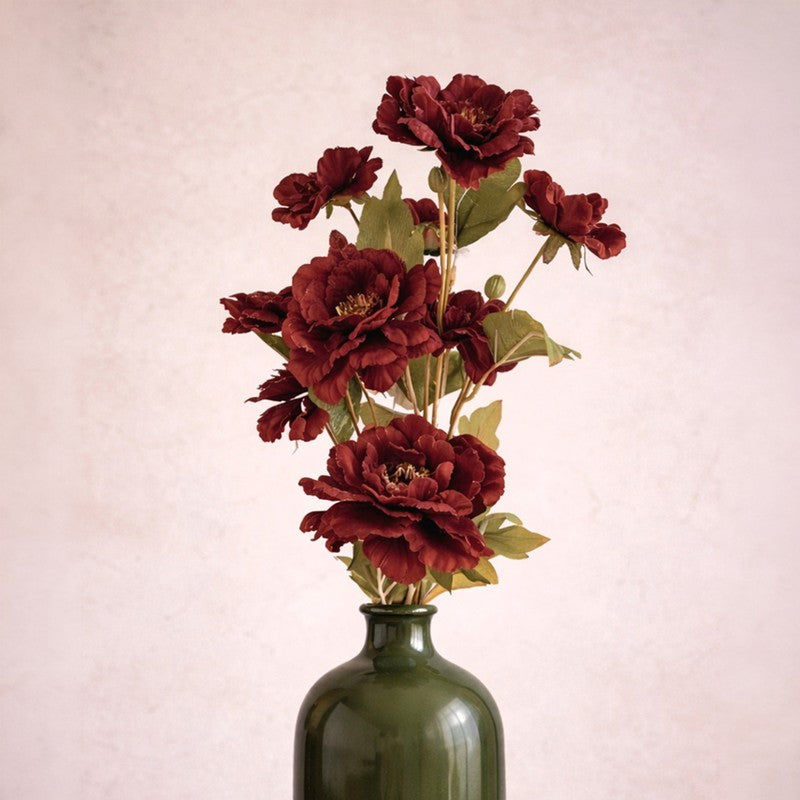 AarviDecor Peony Flame Silk Artificial Flowers media 3
