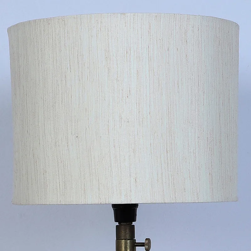 Urbane Fold Solid Tripod Mango Wood Table Lamp - White,Brown media 4