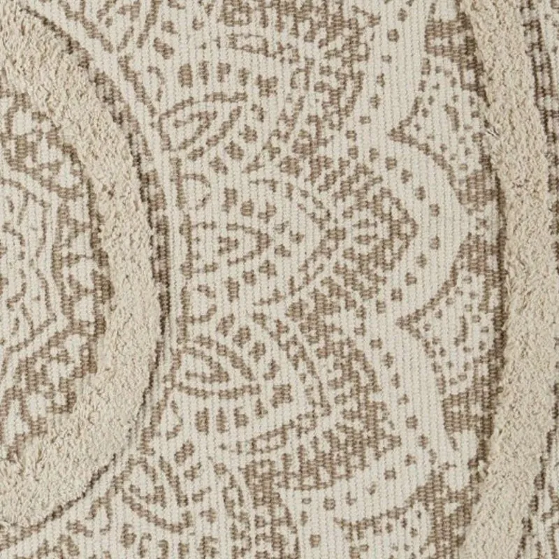 Mita Boho Cotton Runner Rug - Beige media 3