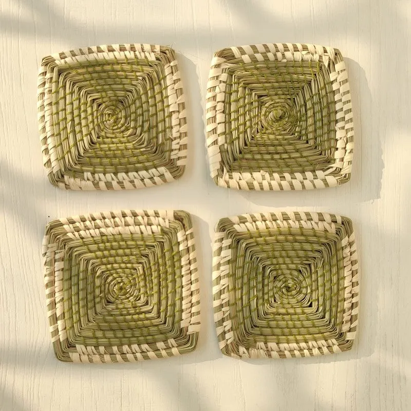 Stylish Table Coasters Protects Surfaces - Set Of Four media 5