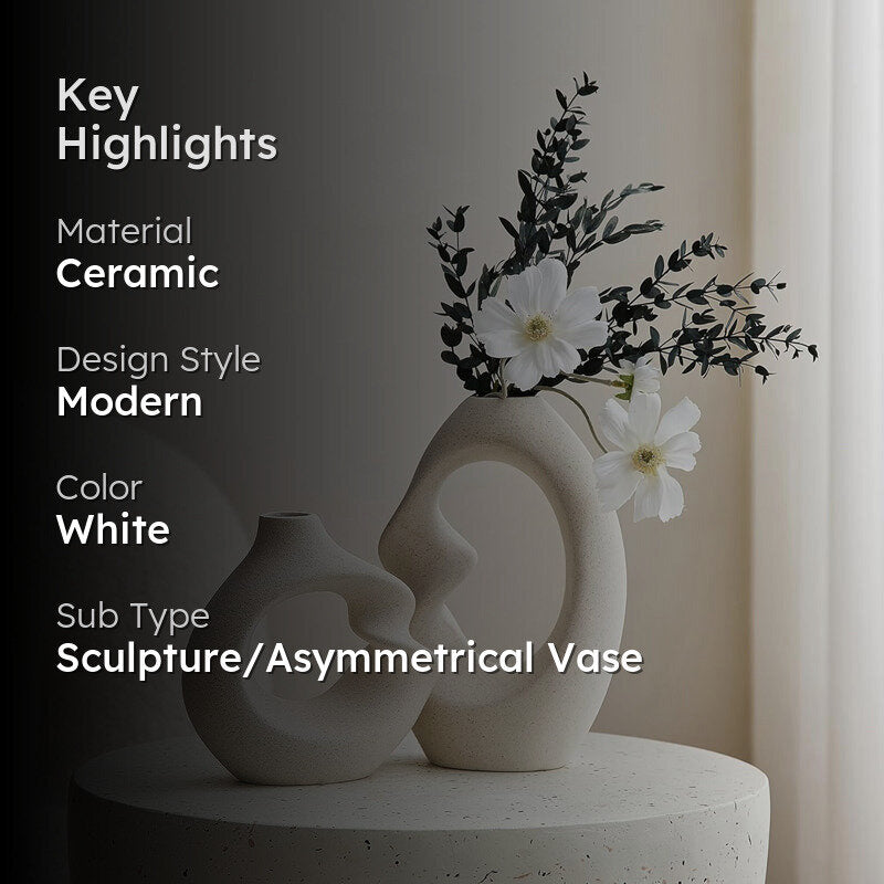 Twistra Ceramic Vase - Set Of Two image 2