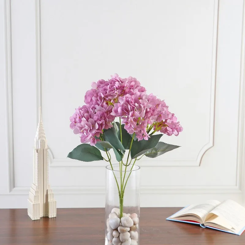 Blushira Hydrangea Artificial Flower - Pink media 3