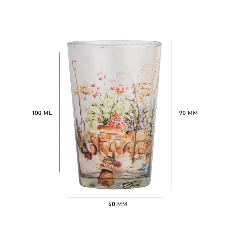 Floral Field Frosted Chai Glass - Set Of Two media 4