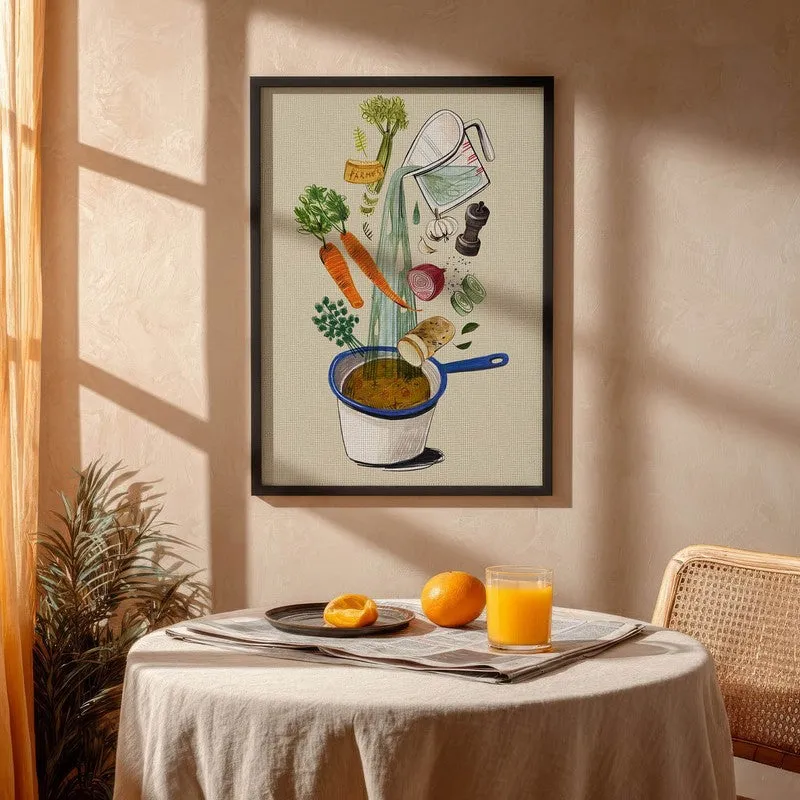 Artisan Appetite Archival Canvas Wall Art - Black media 4