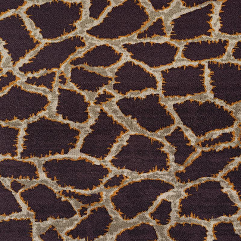 Ailin Abstract Polyester Anti-Skid Carpet - Maroon media 4