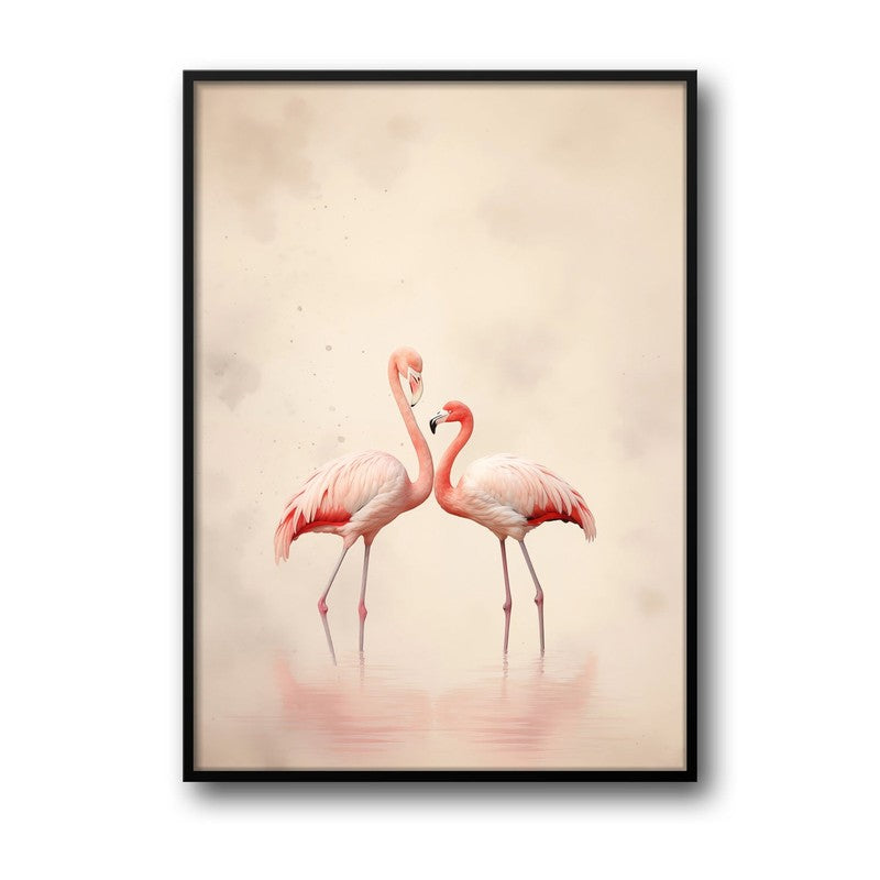 Flamingo Flo Wall Art - Black Frame media 5