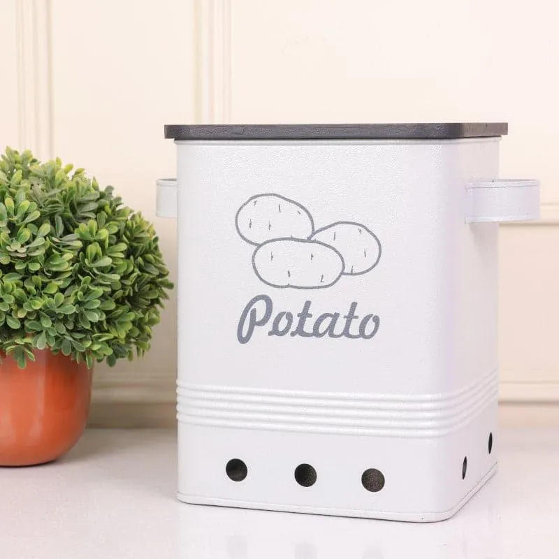 Ferrous Fun Potato Storage Box - Grey & Black media 1