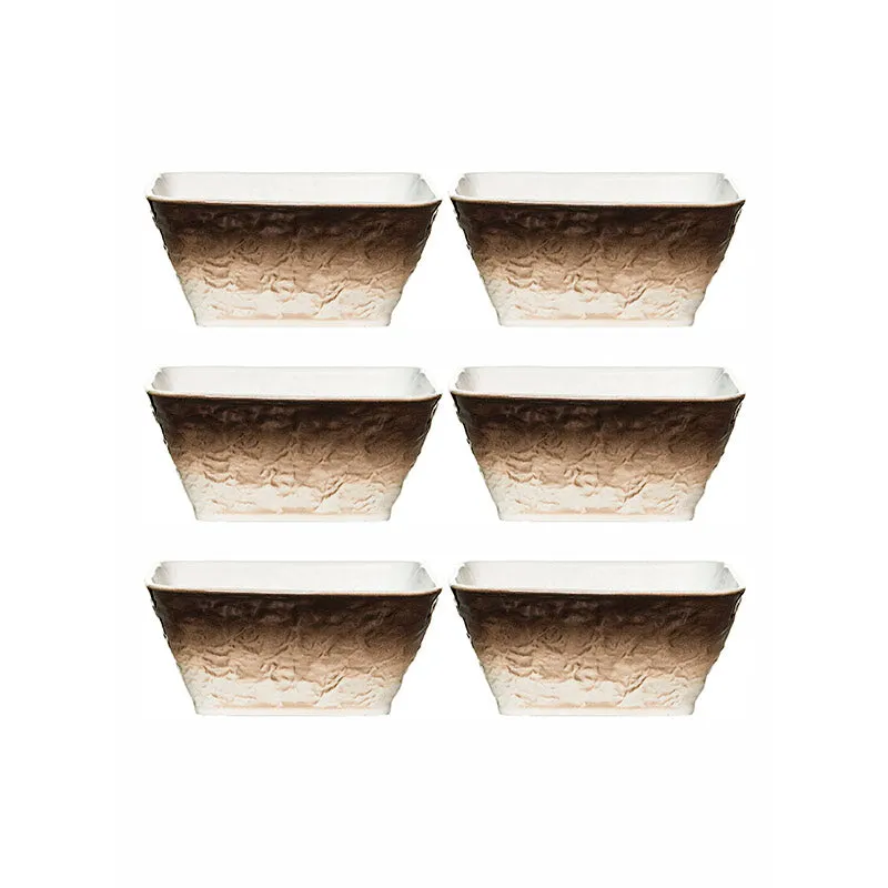 Clover Brown Snack Bowl (350 ML Each) - Set Of Six media 4