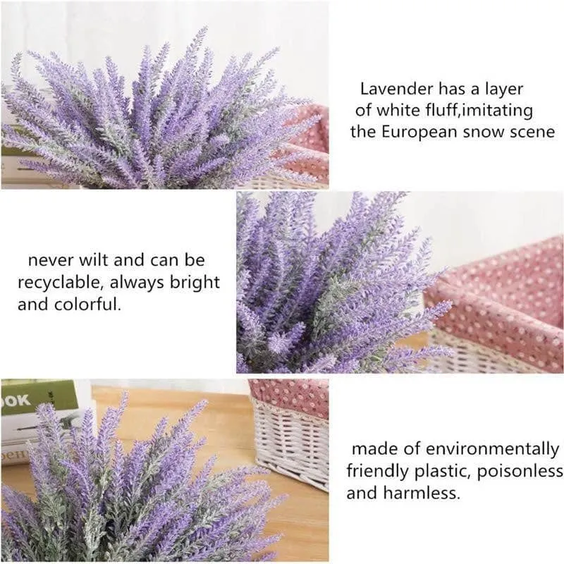 Faux Lavender Plastic Floral Sticks media 8