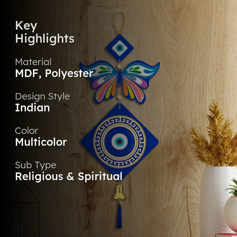 Butterfly Nazar II Polyester & MDF Wall Hanging media 2