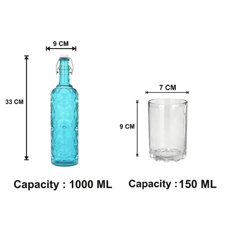 Dash 1000 mL Water Bottle With 150 mL Glasses - Five Piece Set media 6