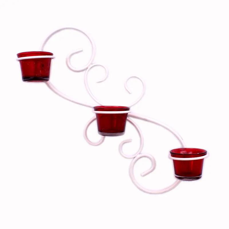 Halo Sconce Iron & Glass Tea Light Holder media 4