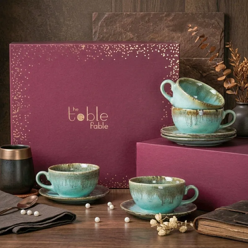 Splash of Serenity Cup & Sucers Gift Box - Set Of Eight media 4
